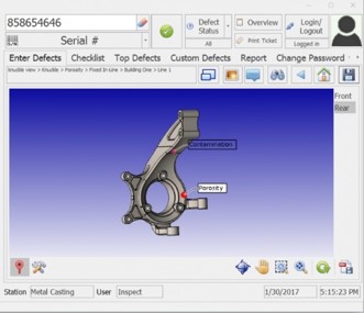 Digitization of quality inspection of metal casting products (paperless)