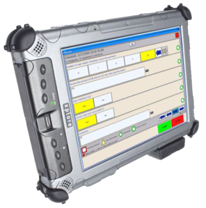 〔Sample〕Registering defects
by tapping the tablet screen