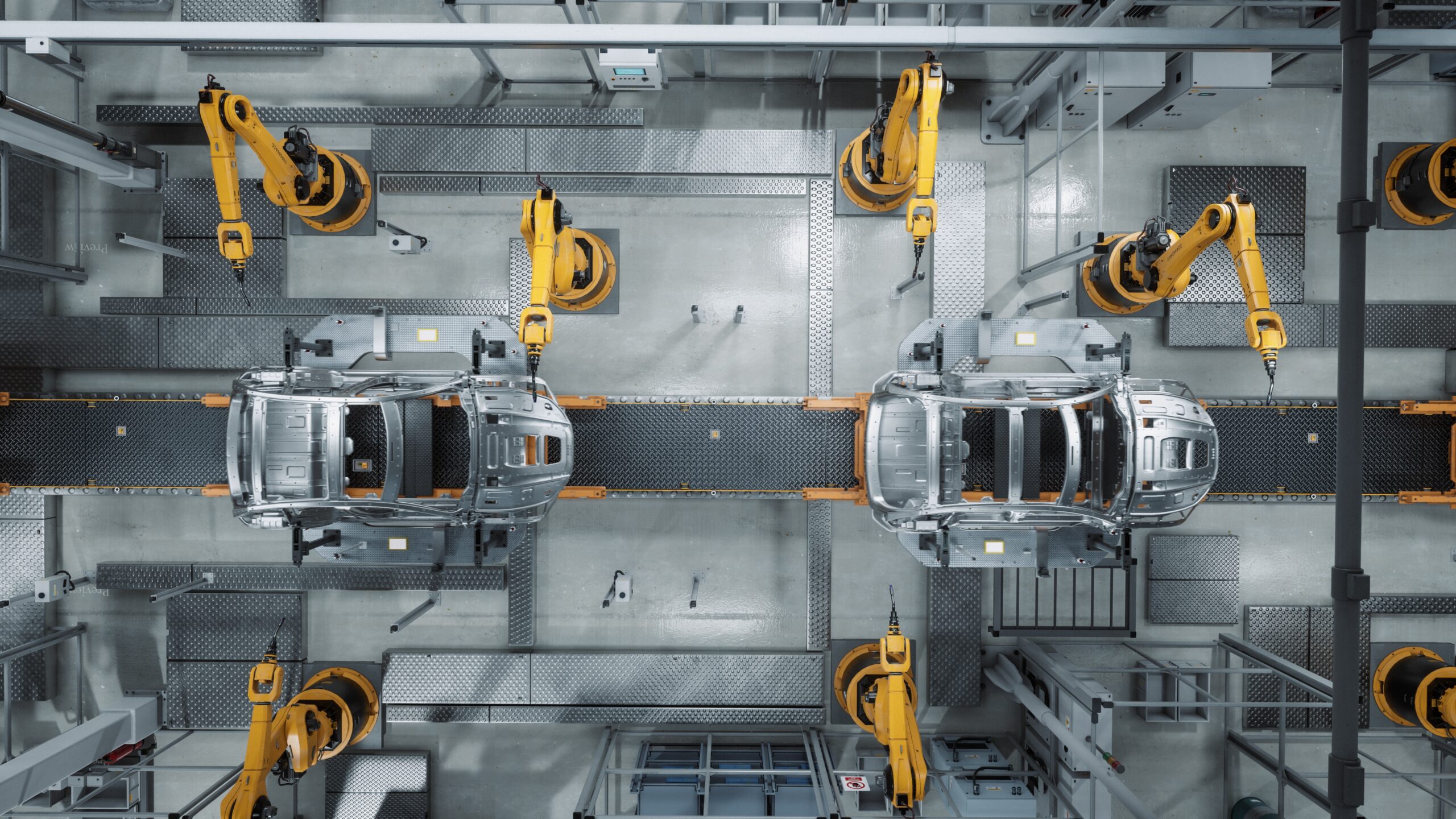 自動車溶接工程