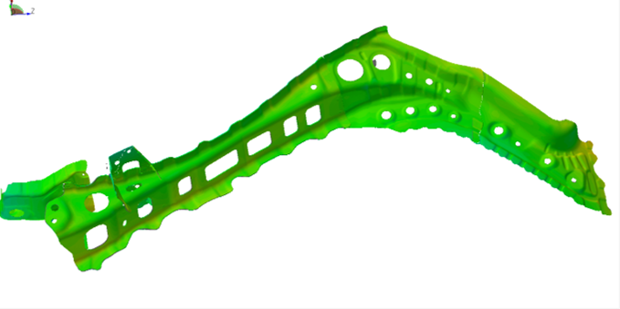 現物形状とギャップのない解析モデル